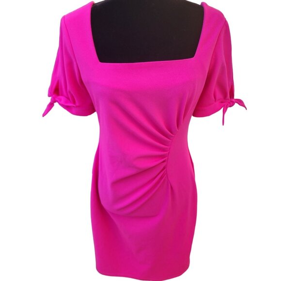 Luxury Designer Runway Cocktail Party Evening Elegant Glamour Bodycon Bow Dress - Picture 1 of 16